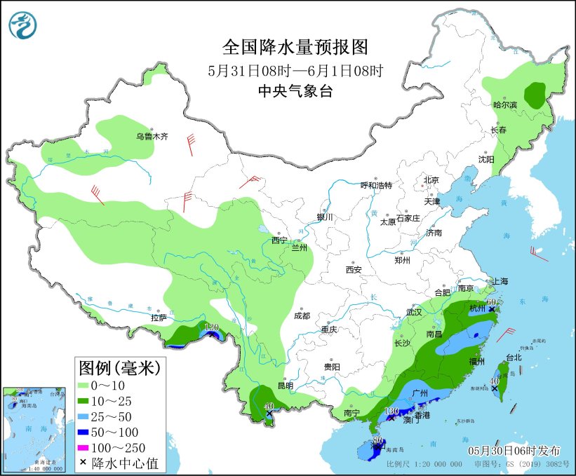 2024年5月30日未来三天全国天气预报(图2)