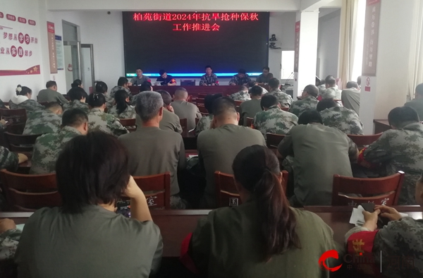 西凯发国际平县柏苑街道召开2024年抗旱抢种保秋工作推进会(图1)