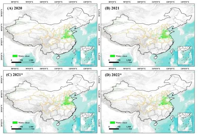 【五号雷达-数据快讯】2018-2024中国10米分辨率冬小麦识别数据集