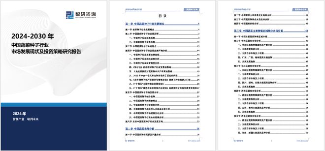 2024版中国蔬菜种子行业市场发展前景分K8国际入口析报告（智研咨询发布）(图5)
