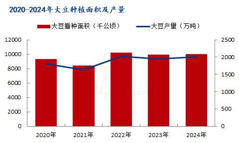 Mysteel解读：2024年大豆种植面积及